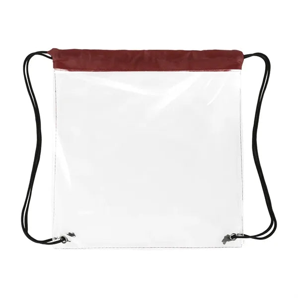 Clear Stadium Drawstring Cinch Pack