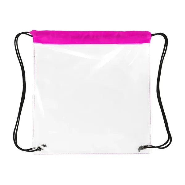 Clear Stadium Drawstring Cinch Pack