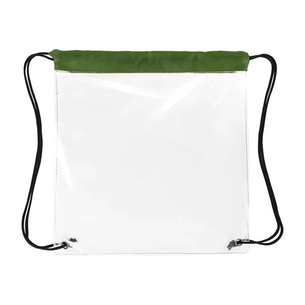 Clear Stadium Drawstring Cinch Pack