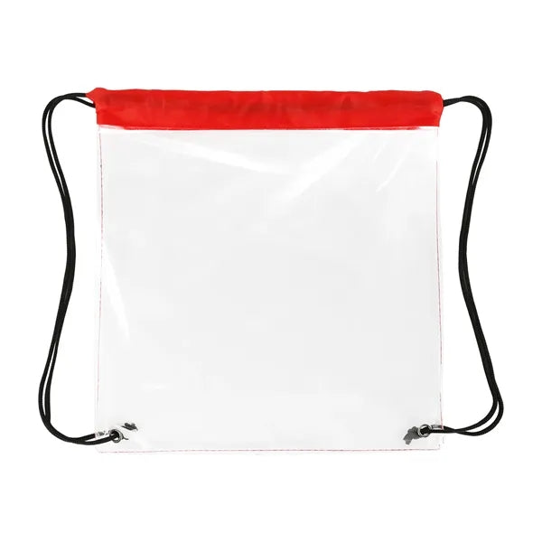 Clear Stadium Drawstring Cinch Pack