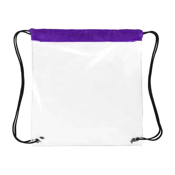 Clear Stadium Drawstring Cinch Pack
