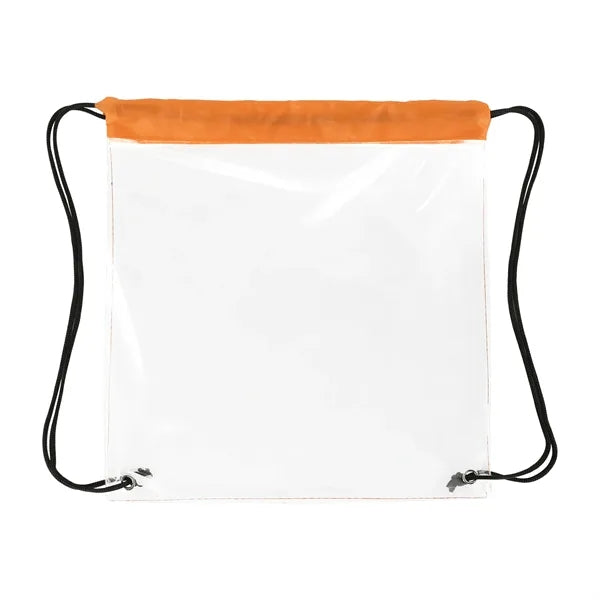 Clear Stadium Drawstring Cinch Pack
