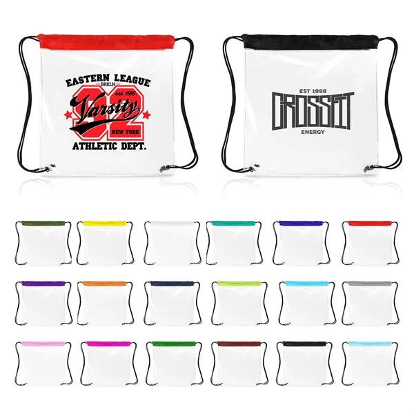 Clear Stadium Drawstring Cinch Pack