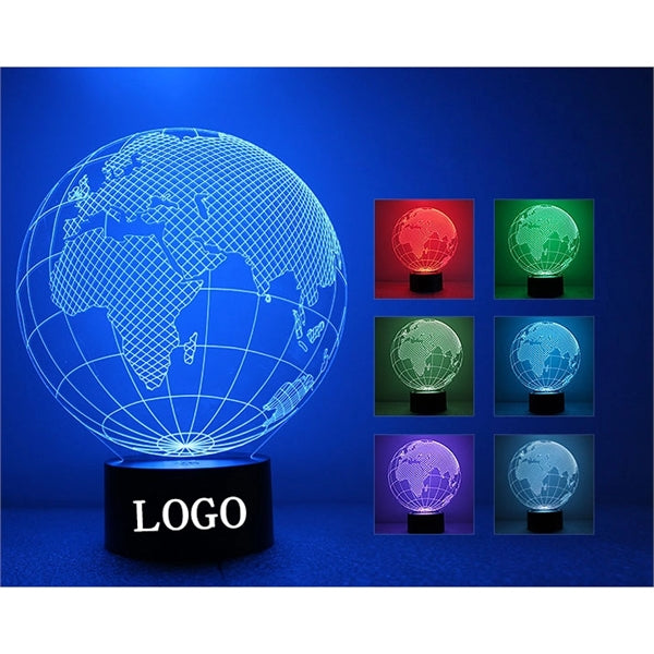3D Globe Map LED Lamp