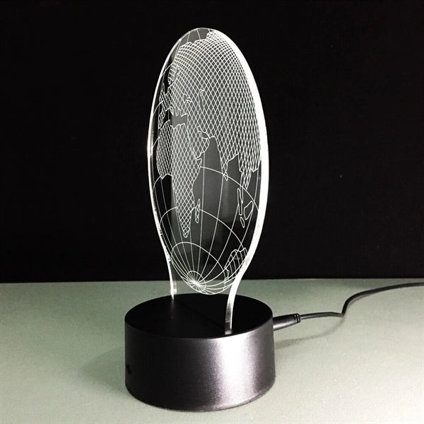 3D Globe Map LED Lamp