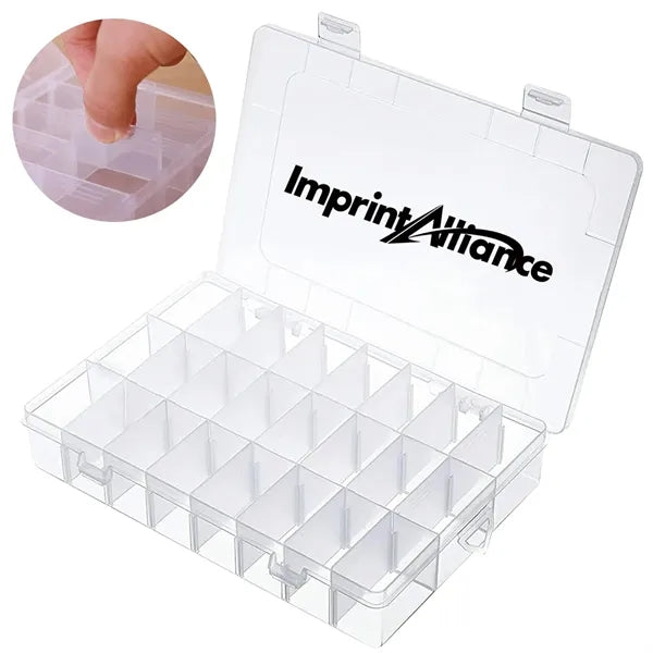 15-Grid Adjustable Compartment Plastic Storage Organizer Box