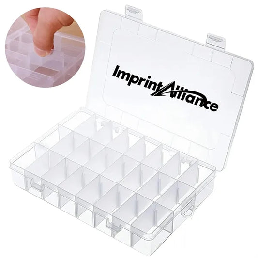 15-Grid Adjustable Compartment Plastic Storage Organizer Box