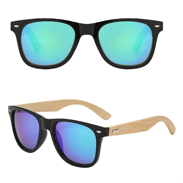 Bamboo Wood Sunglasses With Polarized Lenses