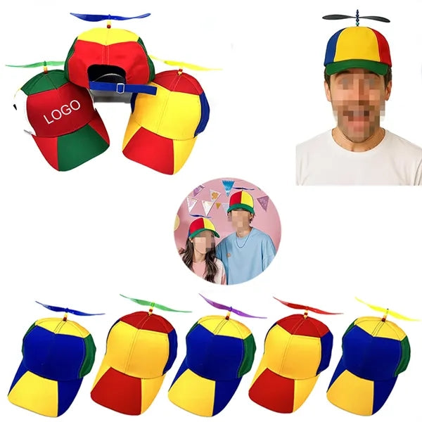 Spiral Propeller Colorblock Baseball Cap