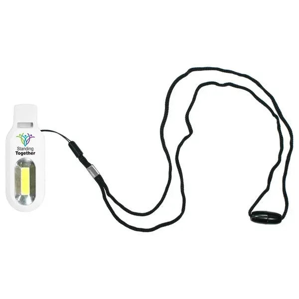 Whistle/COB Light Lanyard, Full Color Digital