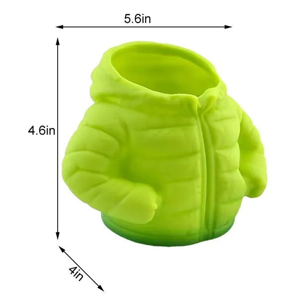 Cute Puffer Jacket Pen Holder Desk Organizer