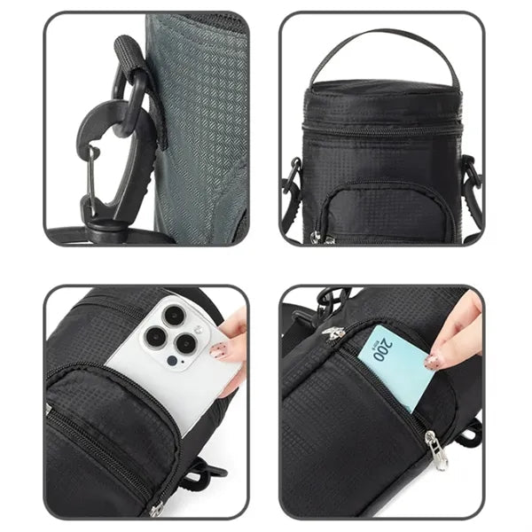 1.5L Insulated Water Bottle Bag with Shoulder Strap