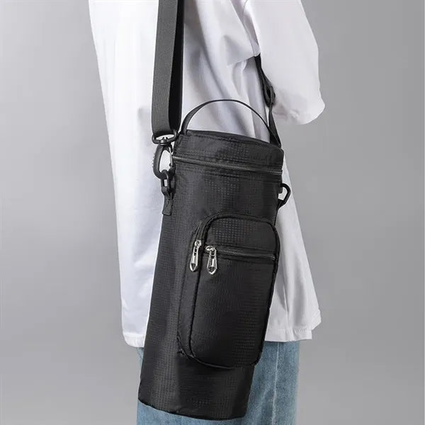 1.5L Insulated Water Bottle Bag with Shoulder Strap