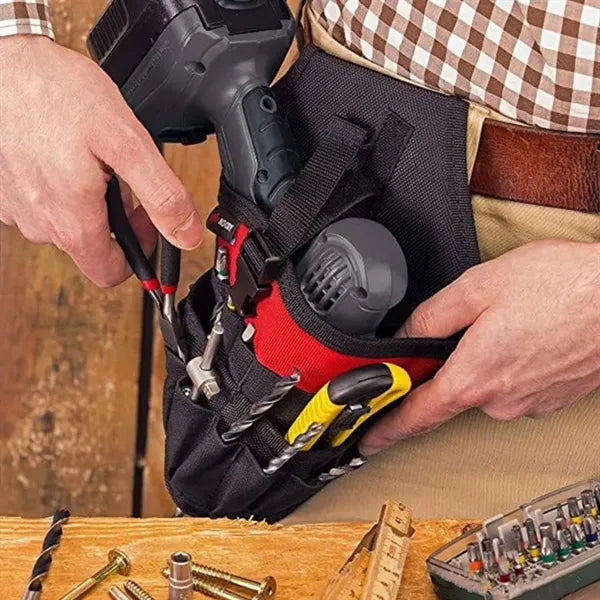 Heavy-Duty Oxford Cloth Electrician Tool Pouch w/ Belt Loop