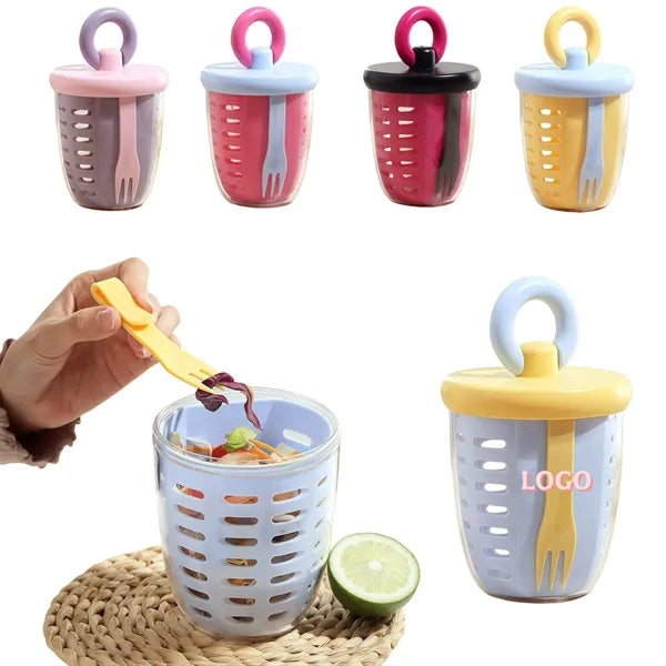 Oz Fruit Salad Storage Cup With Lids and Fork