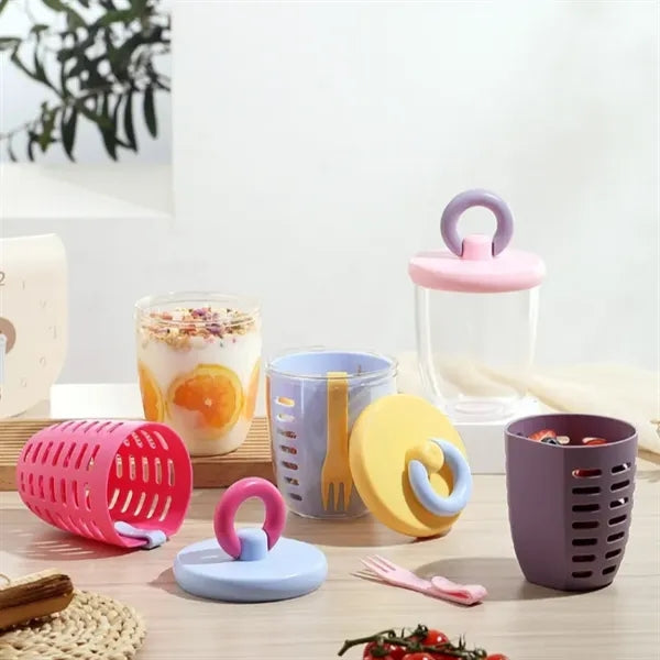 Oz Fruit Salad Storage Cup With Lids and Fork