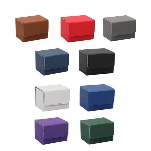 Premium PU Leather Magnetic Deck Box for Trading Cards