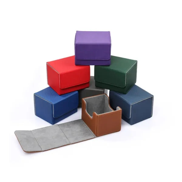 Premium PU Leather Magnetic Deck Box for Trading Cards