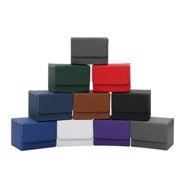 Premium PU Leather Magnetic Deck Box for Trading Cards