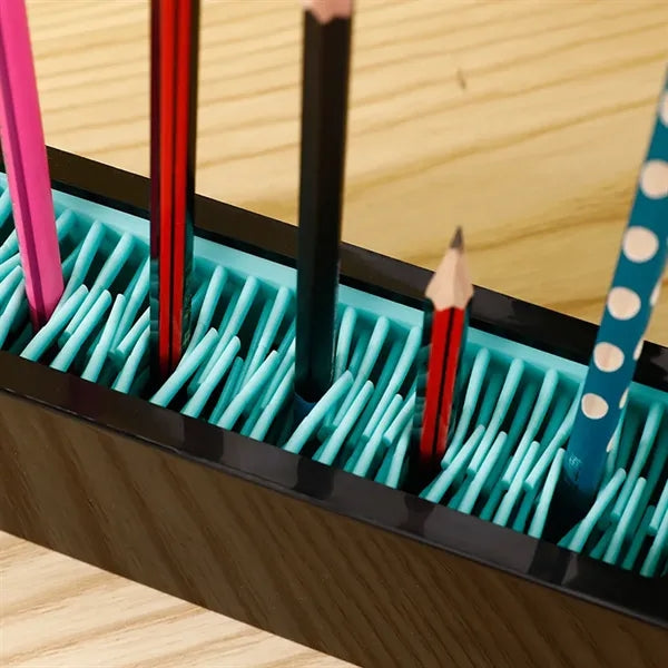Creative ABS & TPR Silicone Bristle Desktop Organizer Holder