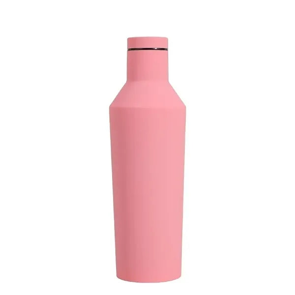 18oz Diamond-Shaped Insulated Stainless Steel Sports Bottle