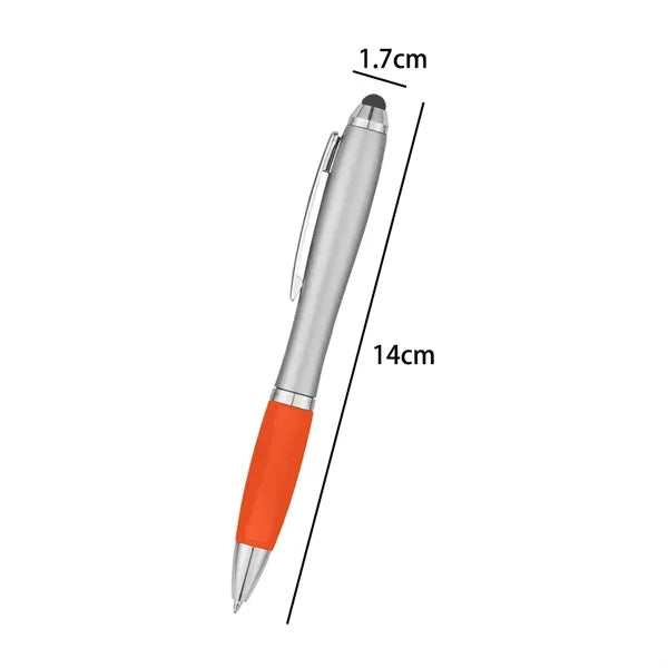Plastic Stylus Gel Pen With Grip