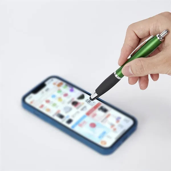 Plastic Stylus Gel Pen With Grip