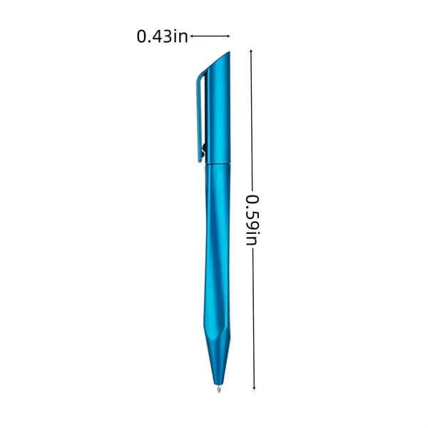 Twisted Triangular Metallic Finish Ballpoint Pen