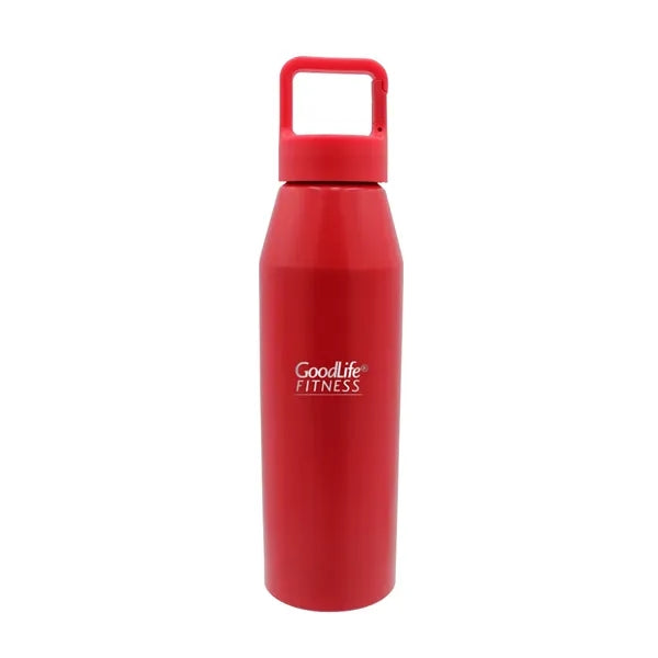 25 oz. Recycled Aluminum Bottle with Carabiner Lid, Laser En