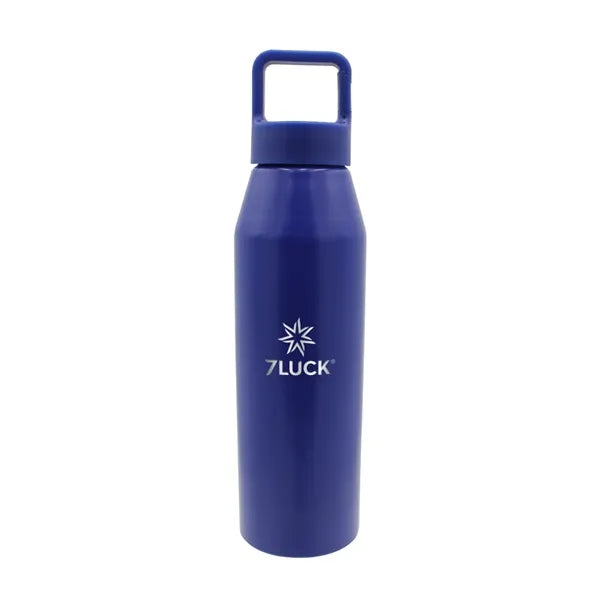 25 oz. Recycled Aluminum Bottle with Carabiner Lid, Laser En