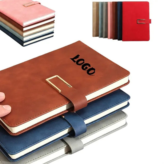 A5 Business Leather Buckle Notebook