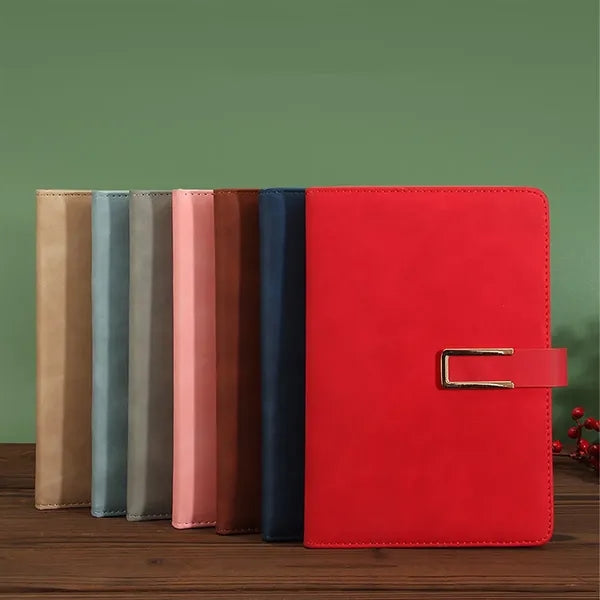 A5 Business Leather Buckle Notebook