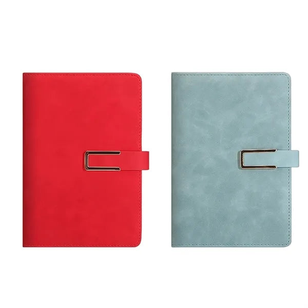 A5 Business Leather Buckle Notebook