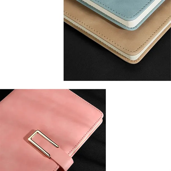 A5 Business Leather Buckle Notebook