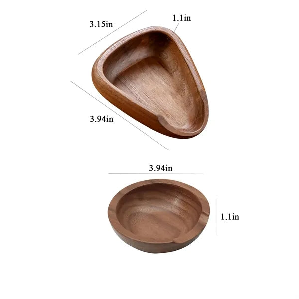 Laser-Etched Walnut Coffee & Tea Scale Dish