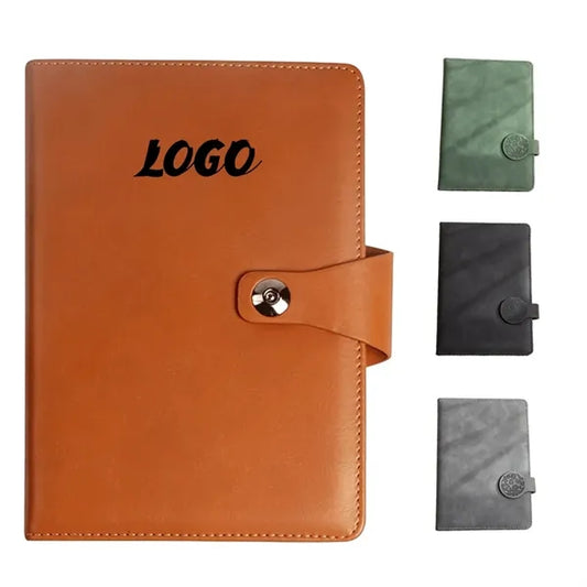 A6 Business Leather Buckle Notebook