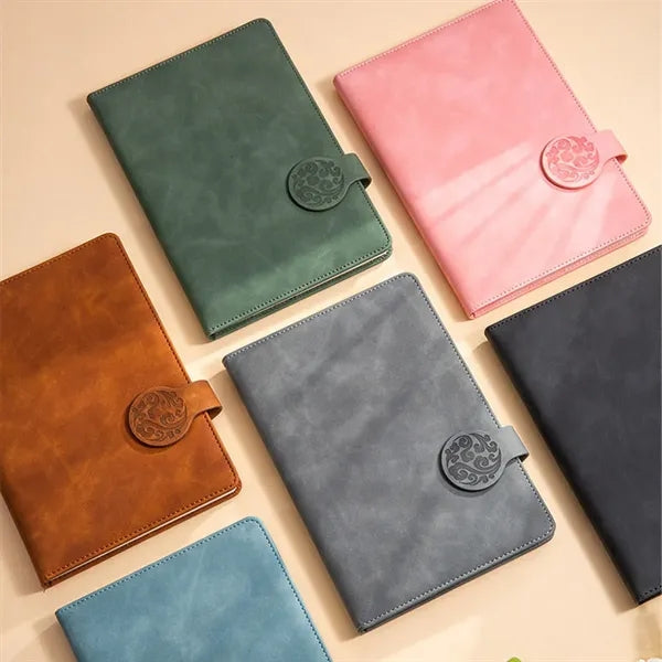 A6 Business Leather Buckle Notebook