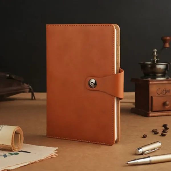 A6 Business Leather Buckle Notebook