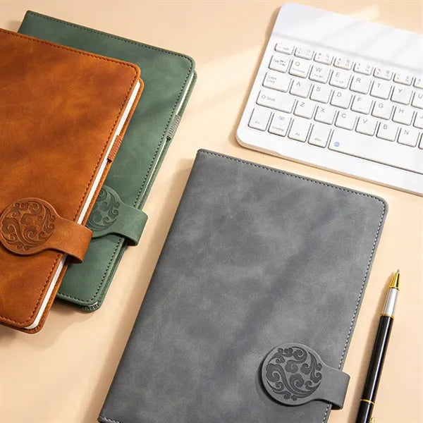 A6 Business Leather Buckle Notebook