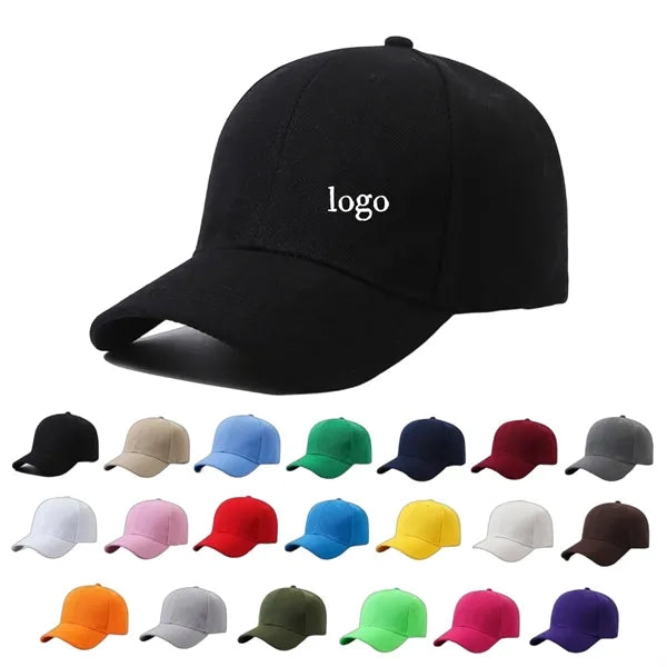 Unisex Adjustable Baseball Cap with Hard Top - Casual Outdoo
