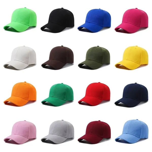 Unisex Adjustable Baseball Cap with Hard Top - Casual Outdoo
