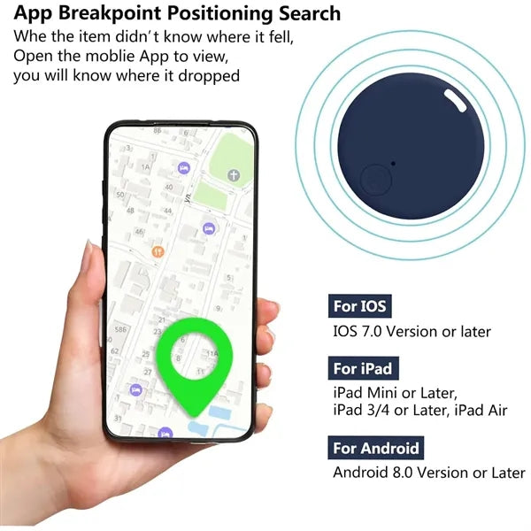 Bluetooth Round Smart Tracker Anti-Lost Locator Device