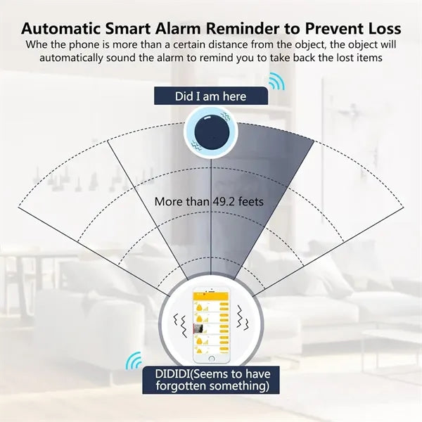 Bluetooth Round Smart Tracker Anti-Lost Locator Device