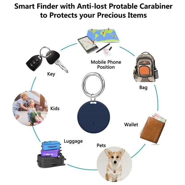 Bluetooth Round Smart Tracker Anti-Lost Locator Device