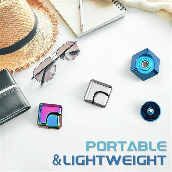 Infinity Cube Fidget Spinner 2-in-1 Metal Desk Toy EDC Tool