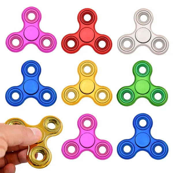 Colorful Electroplated Three-Armed Fidget Spinner