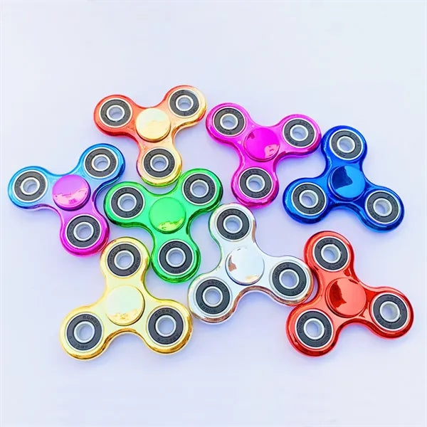 Colorful Electroplated Three-Armed Fidget Spinner