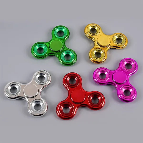 Colorful Electroplated Three-Armed Fidget Spinner