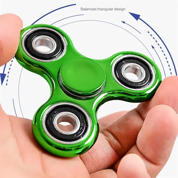 Colorful Electroplated Three-Armed Fidget Spinner