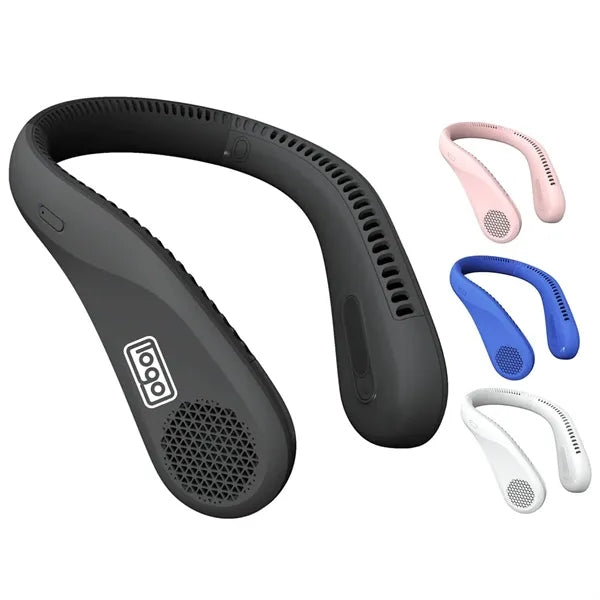 Bladeless USB Rechargeable Neck Cooling Wearable Fan